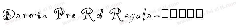 Darwin Pro Rd Regula字体转换